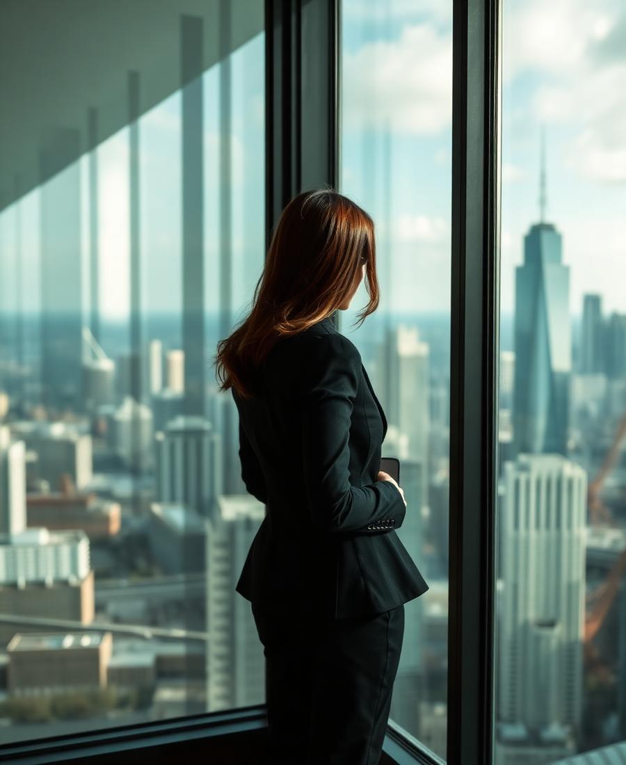Clinical leadership overlooking the city